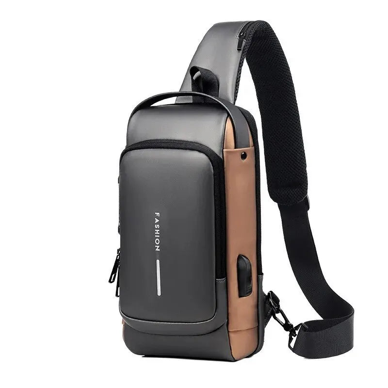 Mochila Anti Furto Slim Bag™ Com Cadeado Prova D Água Saída Usb